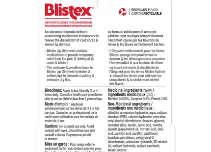 Blistex - Medicated Lip Ointment | 6 g