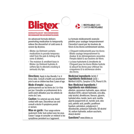 Blistex - Medicated Lip Ointment | 6 g