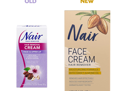 Nair - Face Cream Hair Remover - Sweet Almond Oil | 57 g