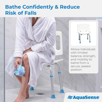 AquaSense - Siège de bain avec dossier