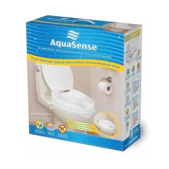 AquaSense - Raised Toilet Seat, 2 IN