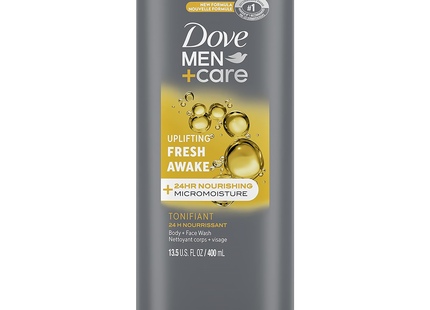 Dove - Men + Care Fresh Awake Uplifting Scent Face & Body Wash | 400 mL