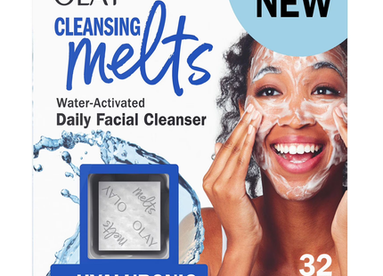 Olay - Water Activated Cleansing Melts + Hyaluronic | 32 Dissolving Pads