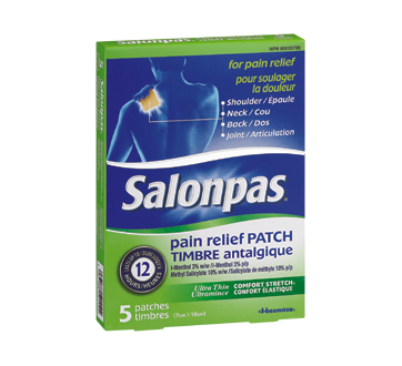 Salonpas Pain Relief Patch - Stretchable & Flexible | 5 Patches