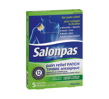 Salonpas Patch anti-douleur – Extensible et flexible | 5 correctifs