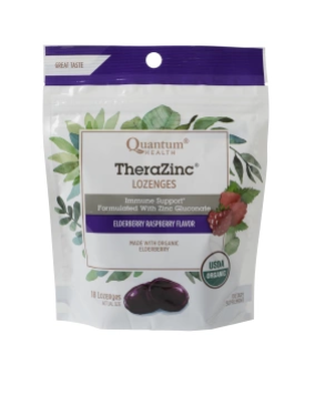 Pastilles Quantum Health TheraZinc - Saveur de sureau et de framboise | 18 points