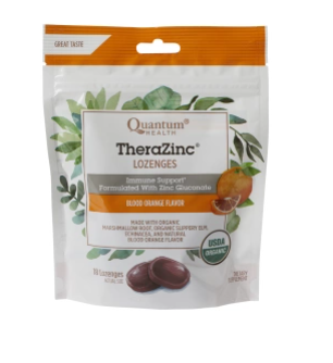 Pastilles Quantum Health TheraZinc - Saveur orange sanguine | 18 points