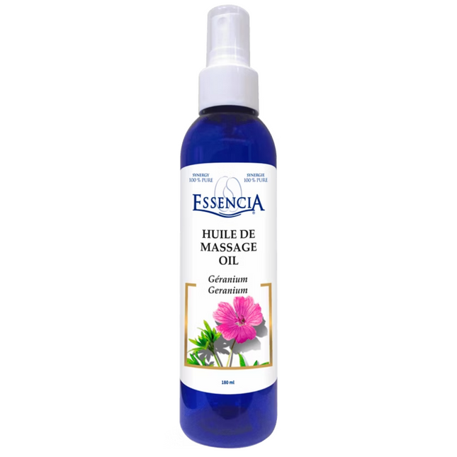 Essencia - Huile de massage au géranium | 180 ml