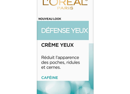 L'Oréal - Crème Yeux Défense avec Caféine | 15 ml