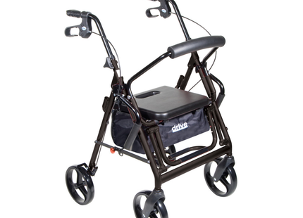 Drive - Duet Rollator/Transport Chair, 8" Casters