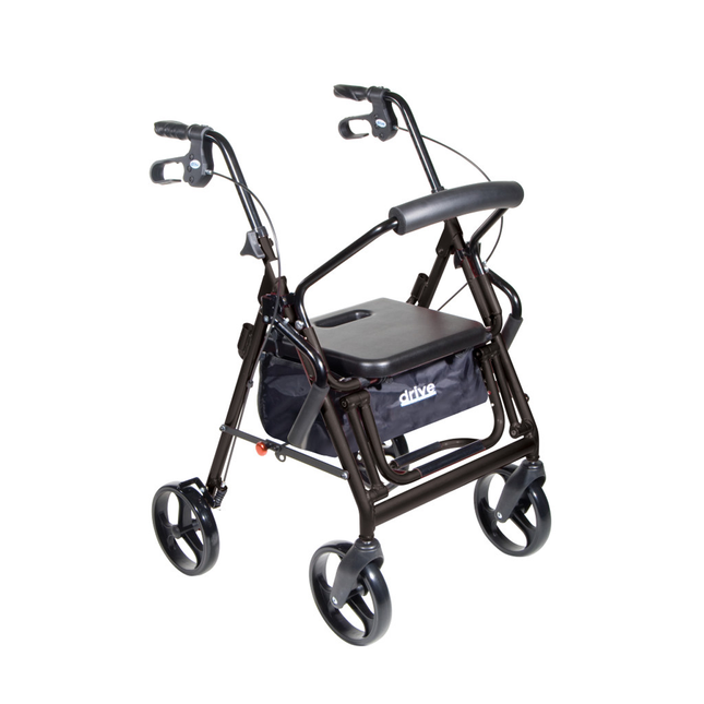 Déambulateur/fauteuil de transport Duet de Drive, roulettes de 8 po