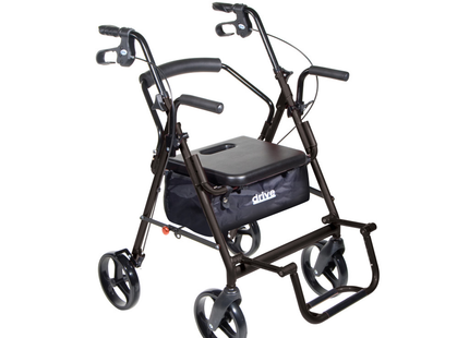 Drive - Duet Rollator/Transport Chair, 8" Casters