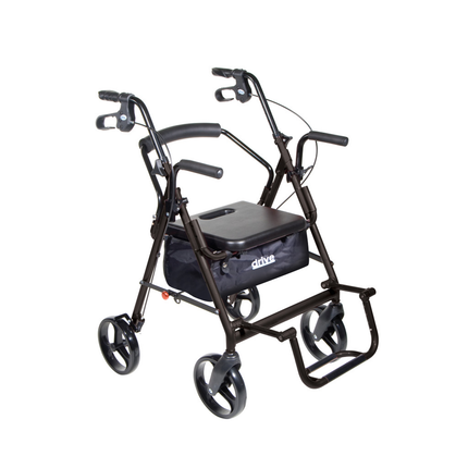 Drive - Duet Rollator/Transport Chair, 8" Casters