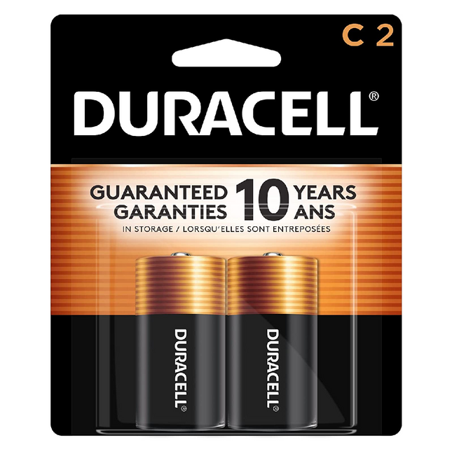 Duracell - Pile alcaline C | Paquet de 2