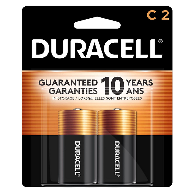 Duracell - Alkaline C Battery | 2 Pack