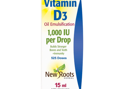 NOUVELLES RACINES GOUTTES DE VITAMINE D 1000UI 15ML