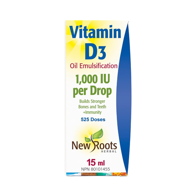 New Roots - Vitamin D Drops 1000 IU | 15 mL