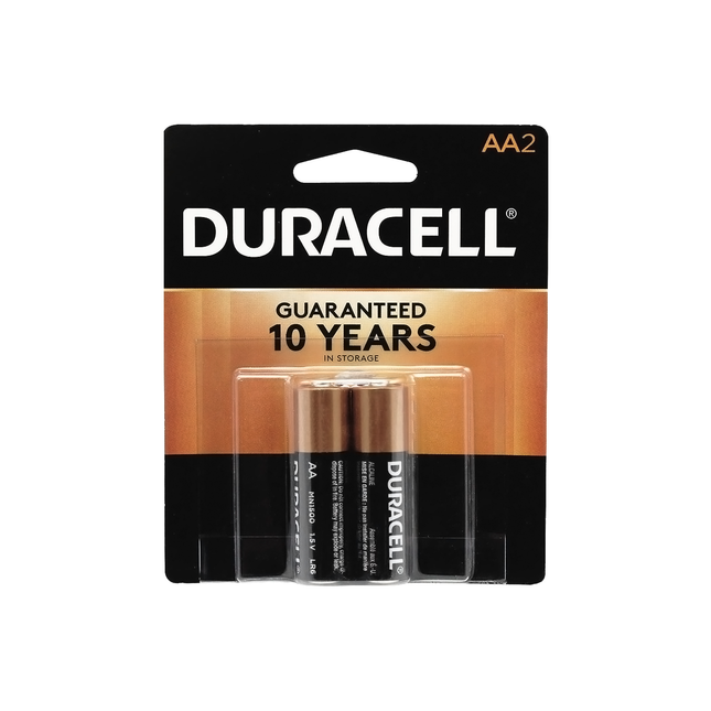 Duracell - Pile alcaline AA | Paquet de 2
