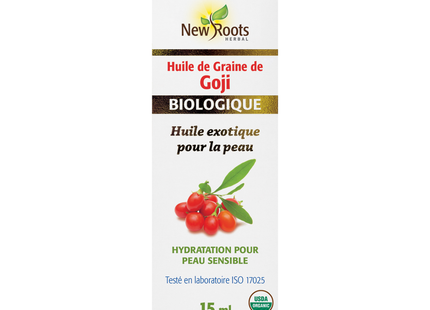 New Roots - Huile de graines de Goji certifiée biologique | 15 ml