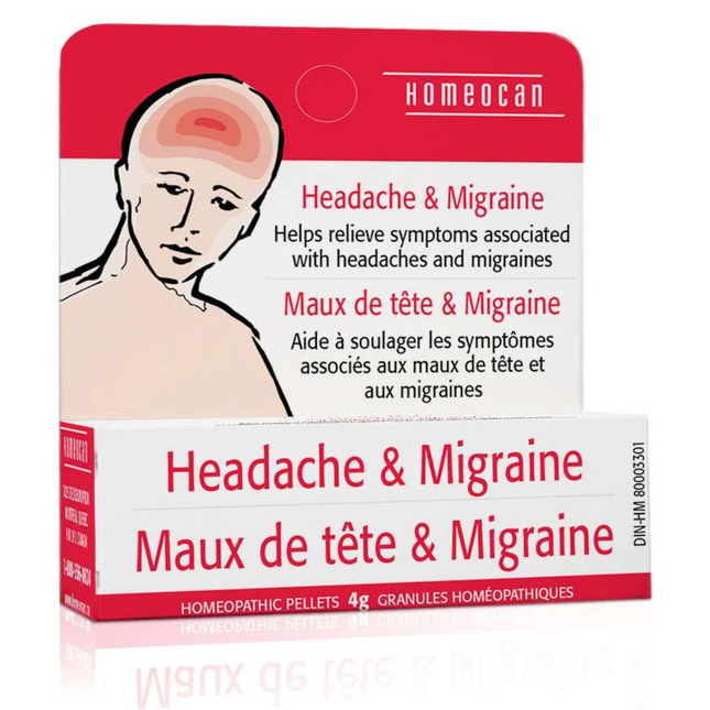 Homeocan - Headache & Migraine Homeopathic Pellets | 4 g