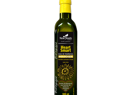 New Roots – Huile de tournesol biologique pour le cœur | 500 ml