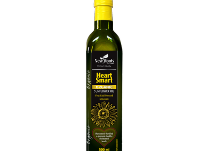 New Roots – Huile de tournesol biologique pour le cœur | 500 ml