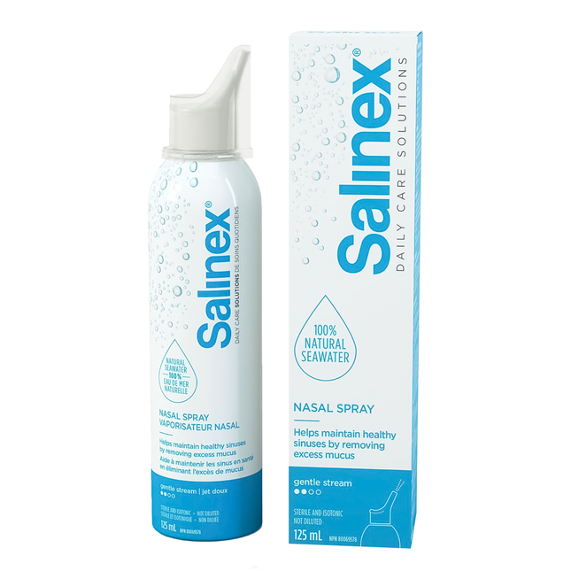 Salinex - Spray nasal soin quotidien - jet d'eau de mer doux | 125 ml