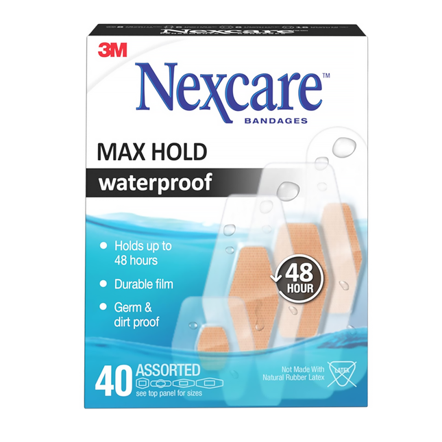 Nexcare - Waterproof Max Hold Assorted