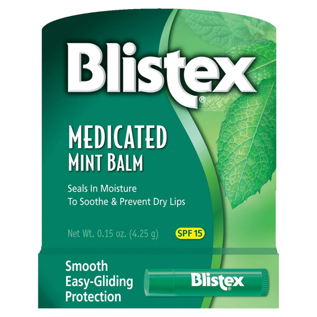 Blistex - Baume à lèvres à la menthe Écran solaire/Protecteur pour les lèvres SPF 15 | 4,25g