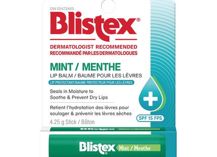 Blistex - Mint Lip Balm Sunscreen/Lip Protectant SPF 15 | 4.25 g