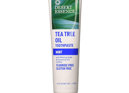 Desert Essence - Tea Tree Oil Toothpaste with Baking Soda & Essential Oils - Mint | 176 g