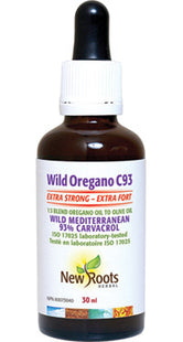 New Roots Wild Oregano C93 - Extra Strong - 1:3 Blend Oregano Oil to Olive Oil | 30 mL*
