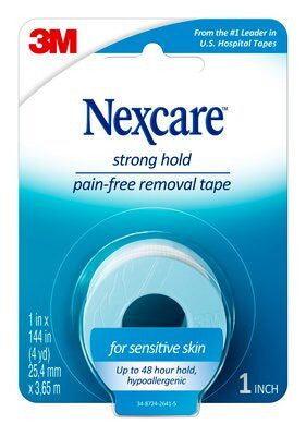 Nexcare Bande de retrait sans douleur à tenue forte | 1 rouleau (1" x 144")