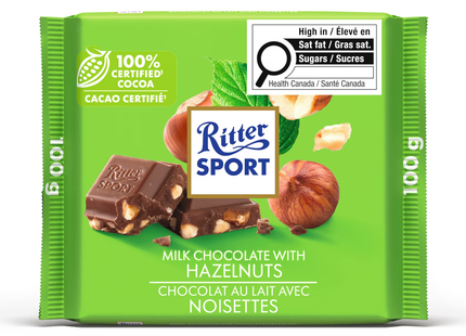Ritter Sport - Milk Chocolate Bar with Hazelnut | 100 g