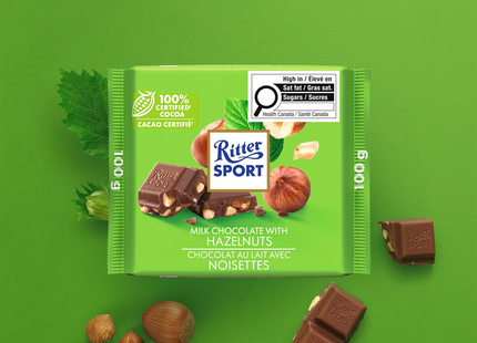 Ritter Sport - Milk Chocolate Bar with Hazelnut | 100 g