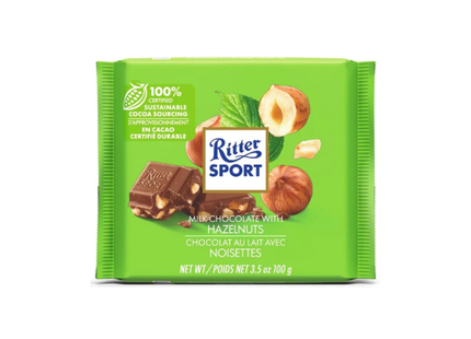 Ritter Sport - Milk Chocolate Bar with Hazelnut | 100 g