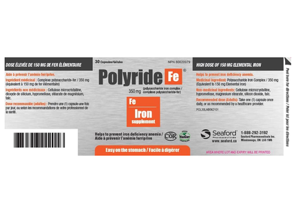 Polyride Fe - Iron Supplement | 30 Capsules
