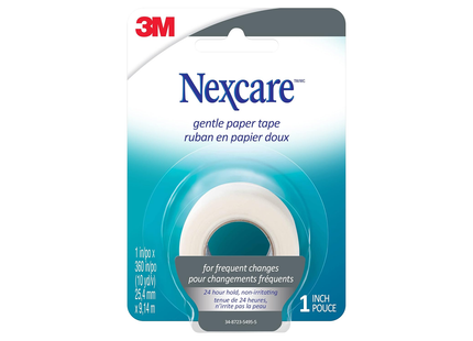 Nexcare - 24HR Gentle Paper Tape | 1IN x 10 YD