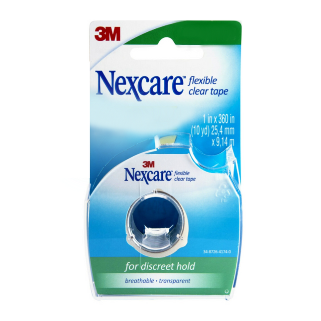 3M - Ruban de premiers secours flexible et transparent Nexcare | 1 po x 360 po