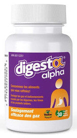 Digesta Alpha - Supplément multi-enzymes - pour le soulagement des intolérances alimentaires | 30 Gélules Végétales