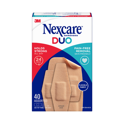 Nexcare - Duo de pansements, assortis | 40 unités