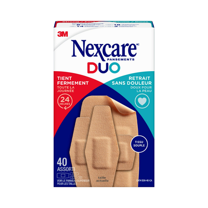 Nexcare - Duo de pansements, assortis | 40 unités