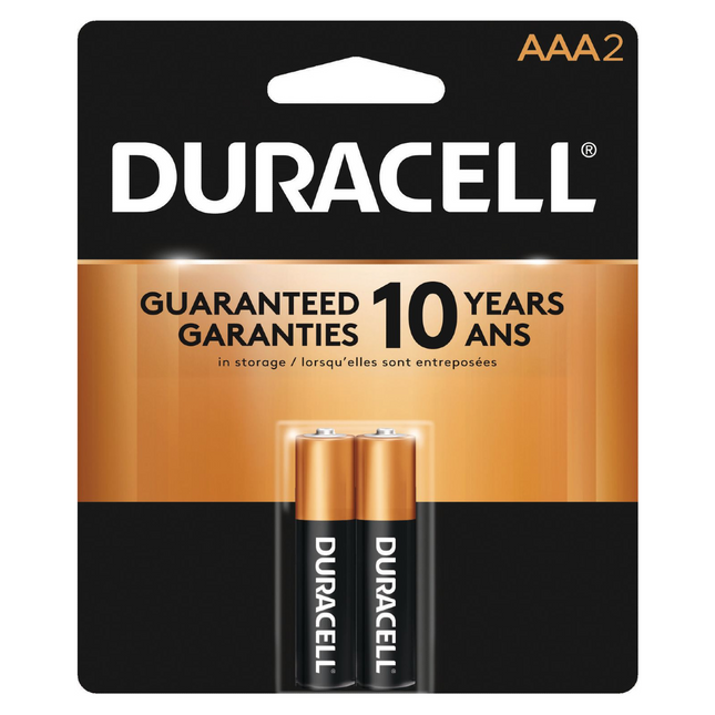 Duracell - Alkaline AAA Battery | 2 Pack