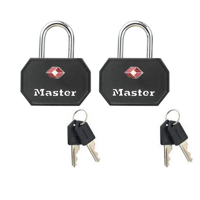 Master Lock - Travel Sentry 4682TBLK TSA Accepted Locks | 2-Pack