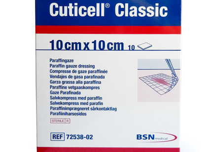 Cuticell - Classic Gauze Dressing | 10 cm x 10 cm