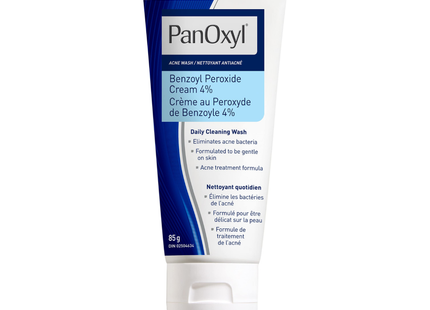 PanOxyl - Benzoyl Peroxide Cream 4 % - Daily Cleansing Acne Wash | 85 g