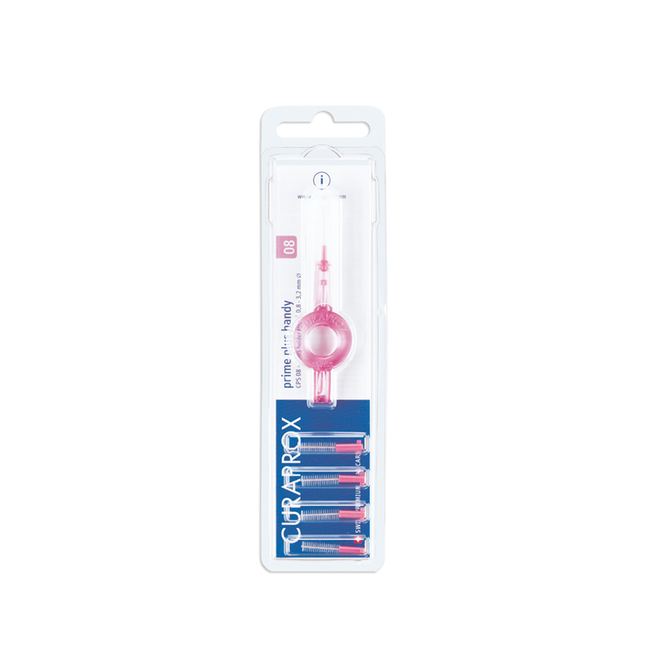 Oral Science - Curaprox Interdental Brush CPS 08 | 5-Pack + Holder