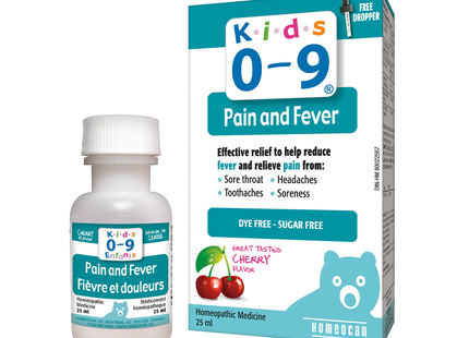 HOMEOCAN - Douleur et fièvre pour enfants de 0 à 9 ans | 25 ml