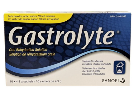 Gastrolyte - Solution de réhydratation orale originale | 10x4,9g