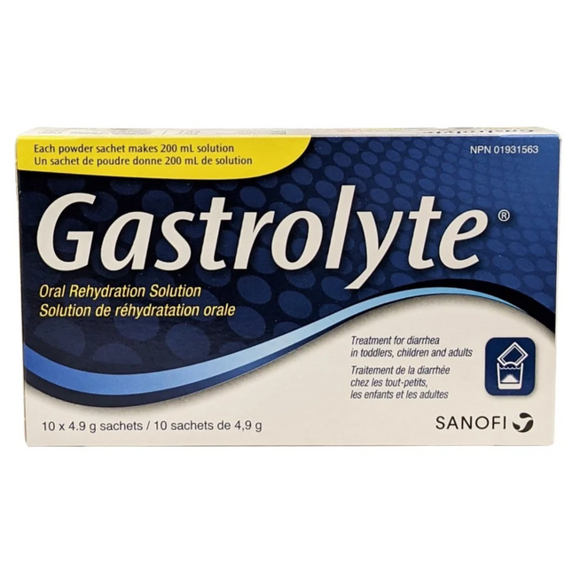 Gastrolyte - Solution de réhydratation orale originale | 10x4,9g